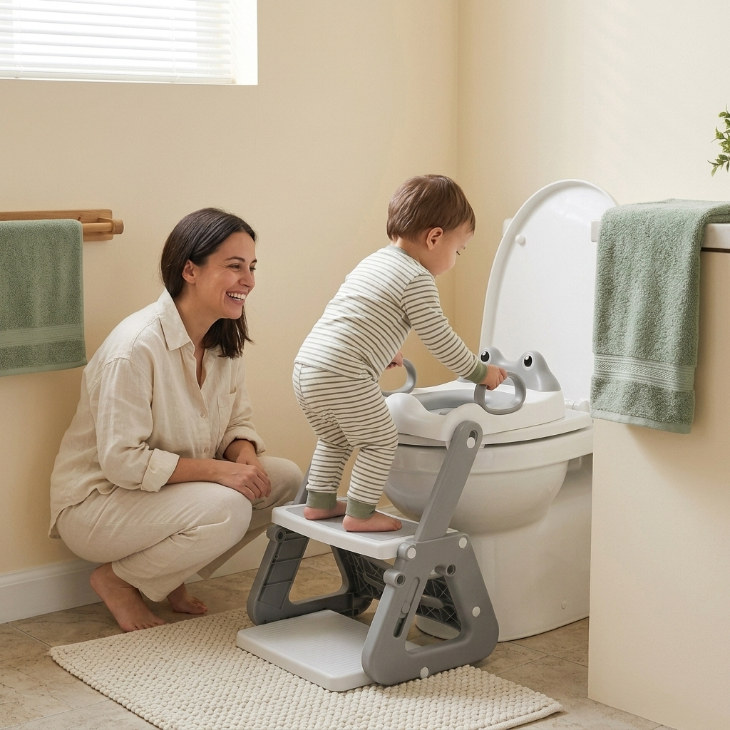 Steplo 2-in-1 potty training seat and step stool