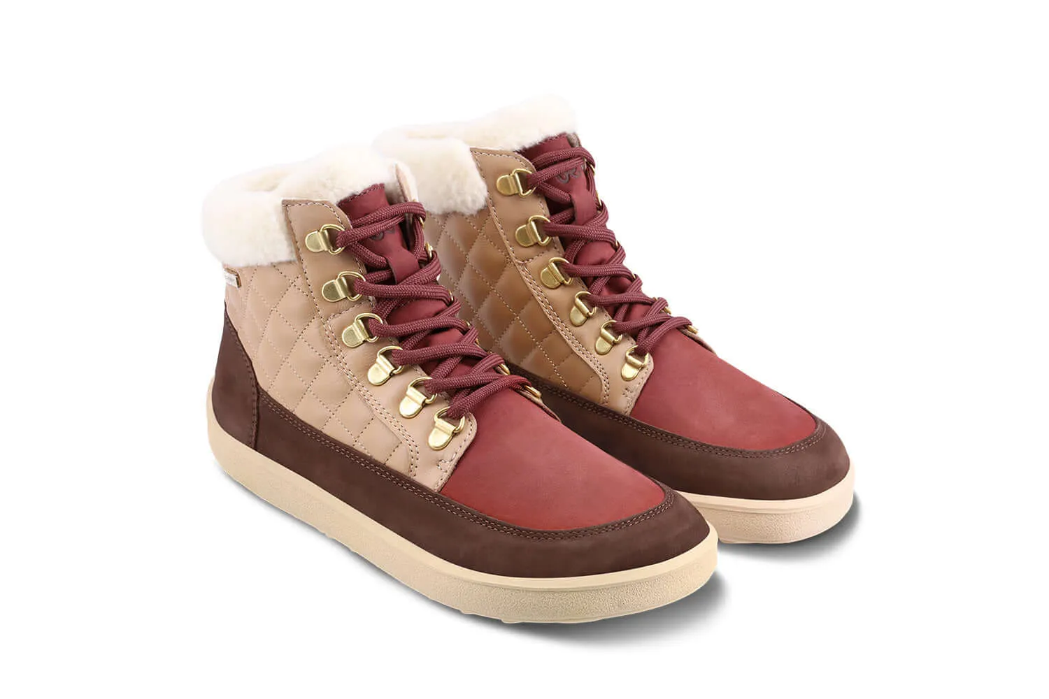 Barefoot Boots Be Lenka Olivia - Brown & Burgundy