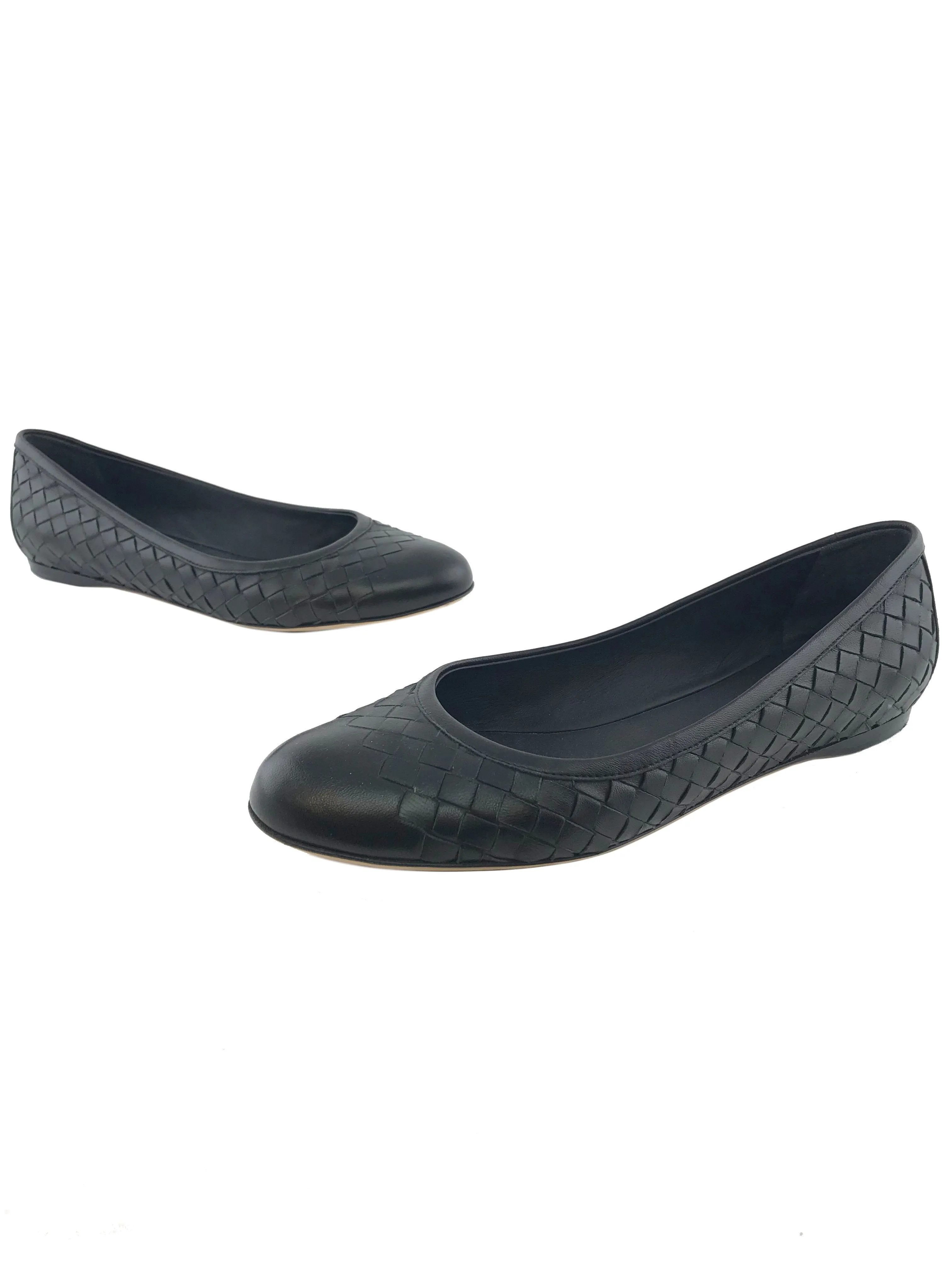 Bottega Veneta Intrecciato Nappa Peggy Ballerinas Size 7