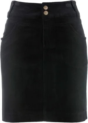 Elastic corduroy skirt Bpc Bonprix Collection, black