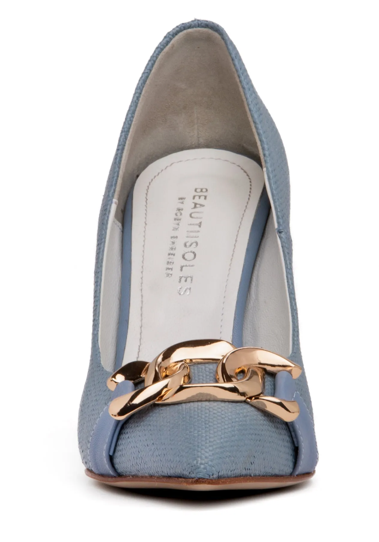 Fiorenza Blue Leather Pump