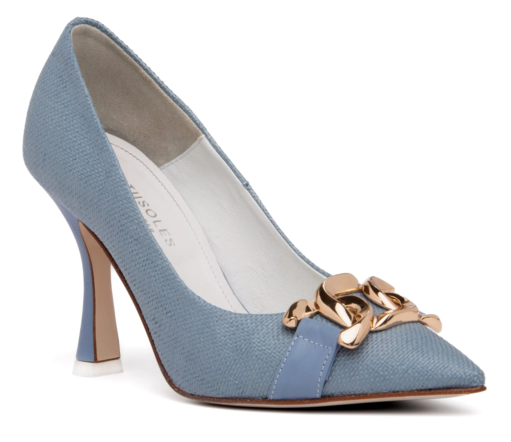 Fiorenza Blue Leather Pump