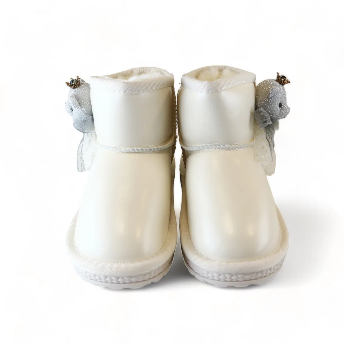 Handcrafted Princess Bear Boot - Ivory