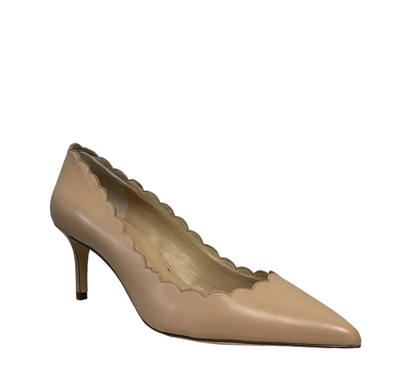 Lands End Women's Nude Pointed Toe Pumps