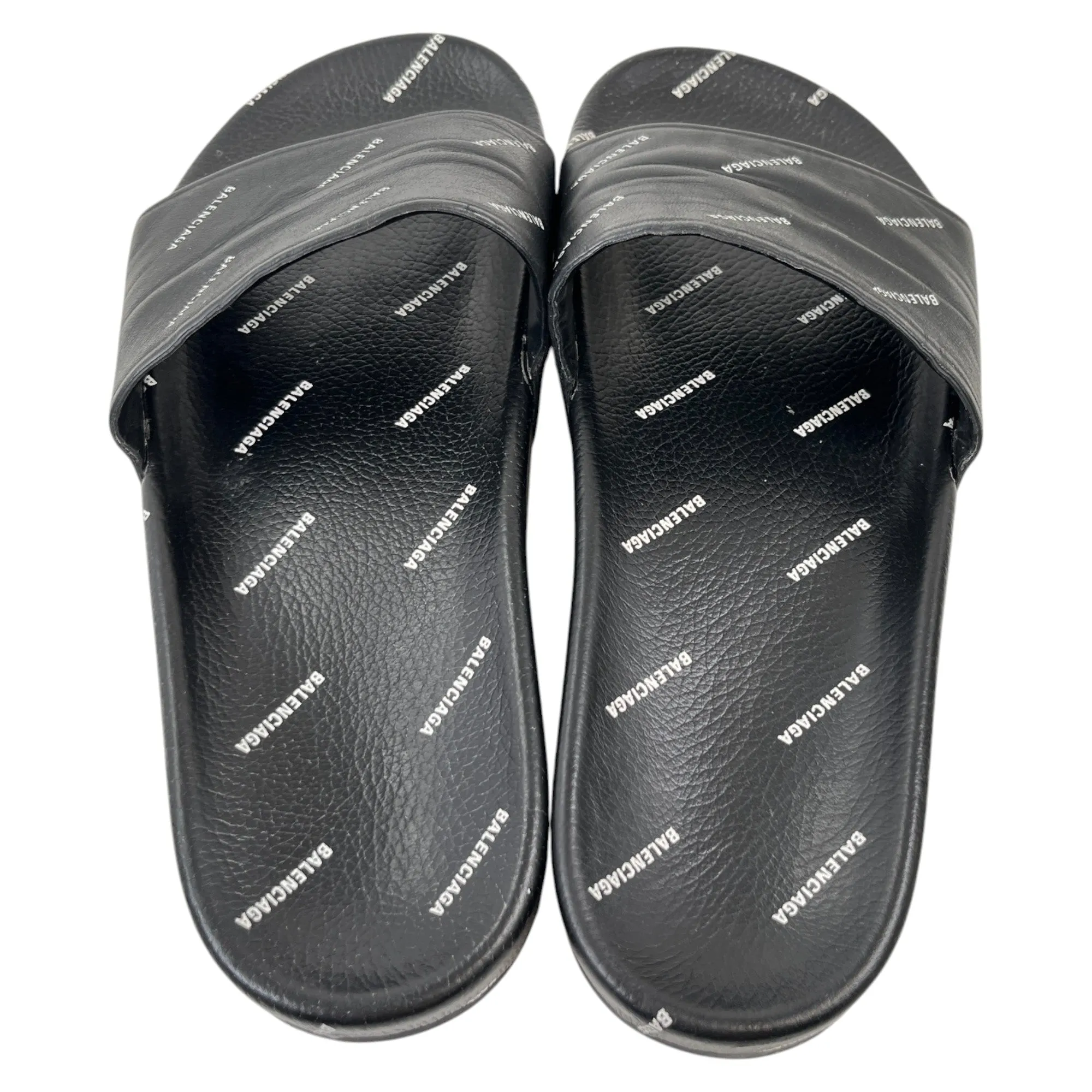 Men's Monogram Logo Slides Black Size EU 41 / UK 7