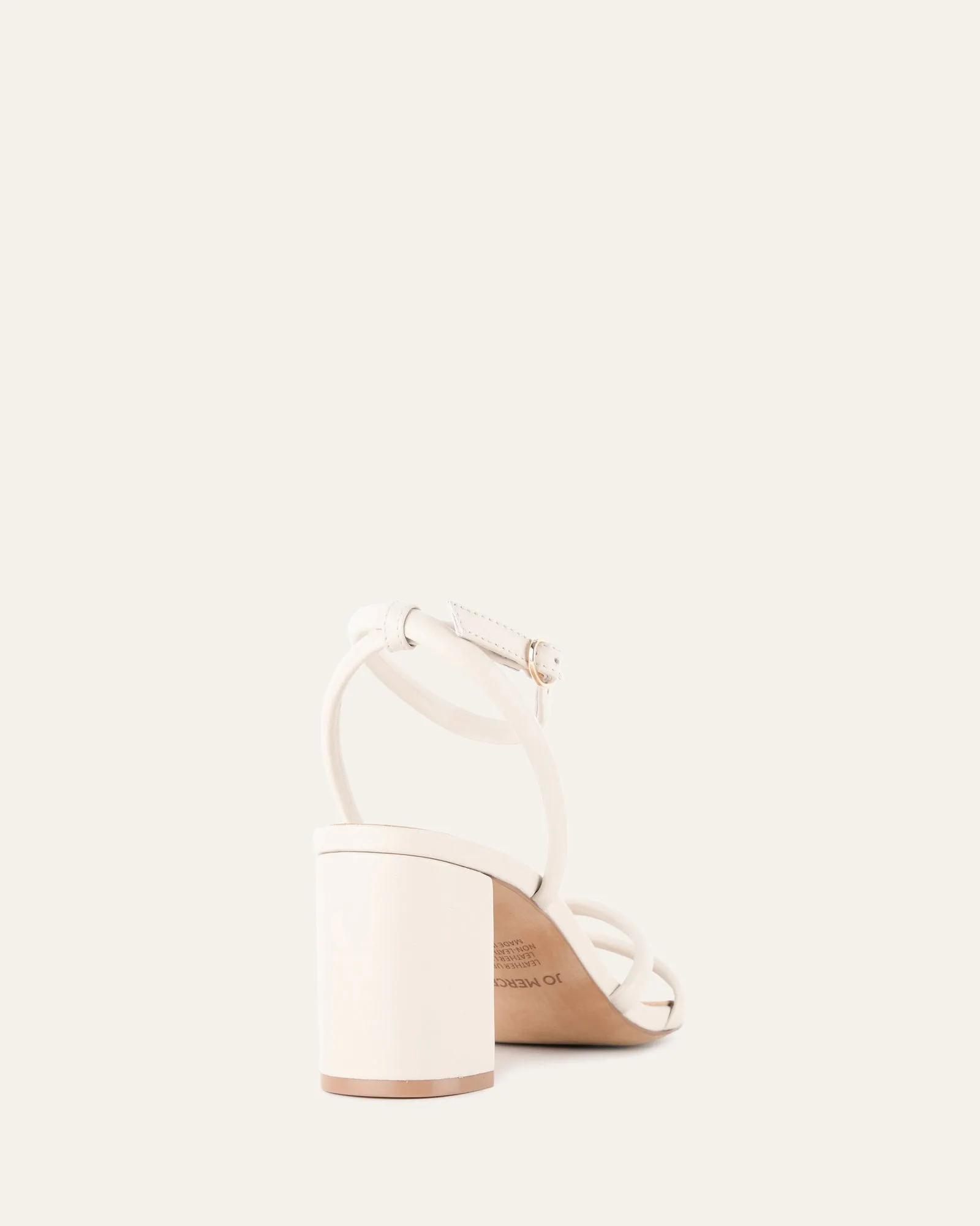 NINO HIGH HEEL SANDALS OFF WHITE LEATHER