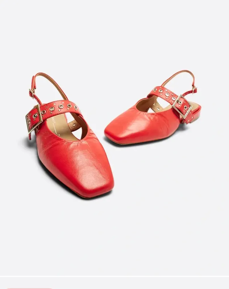 Pearl Ballet Flats Cherry