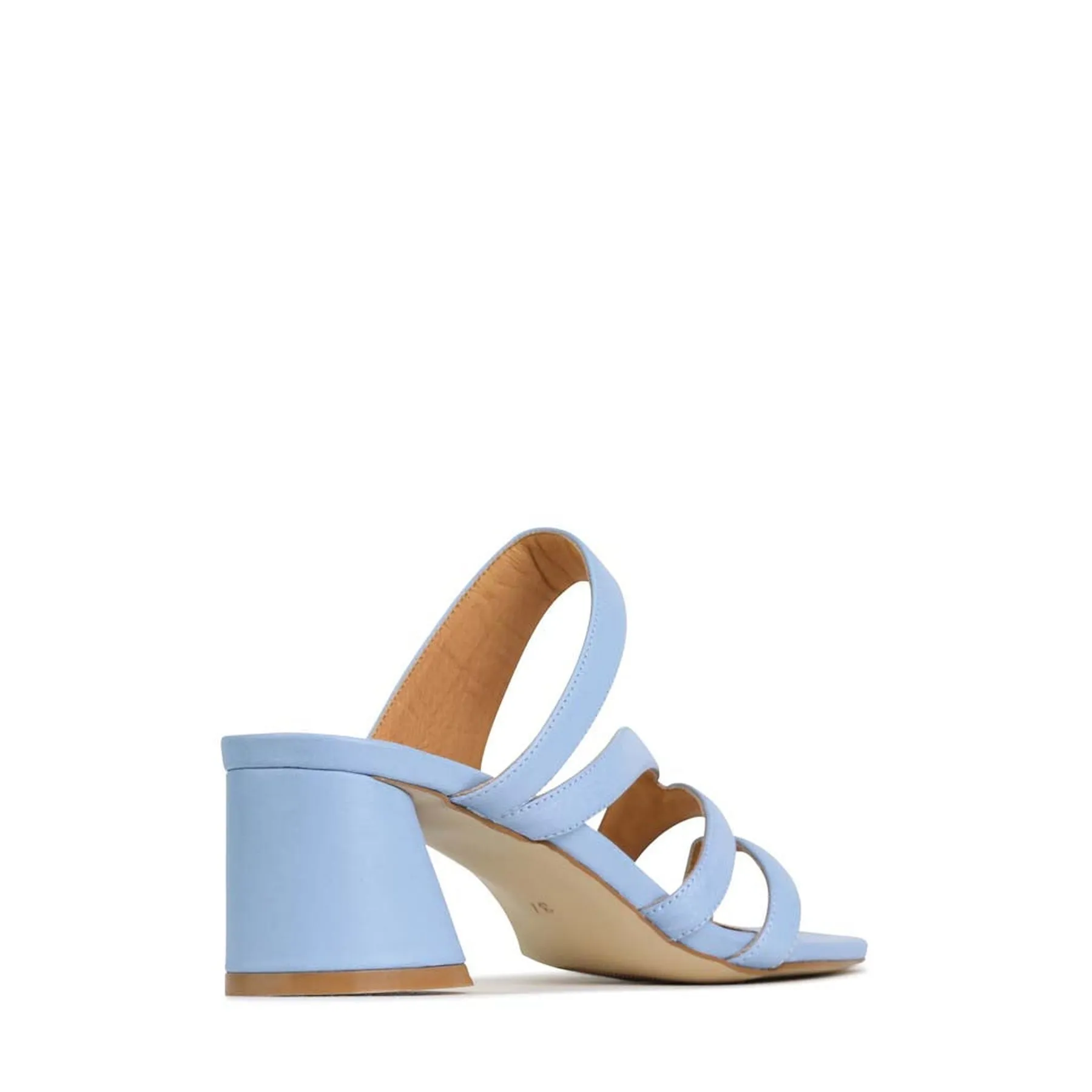 PERRI SLIP-ON HEEL SANDALS LEATHER