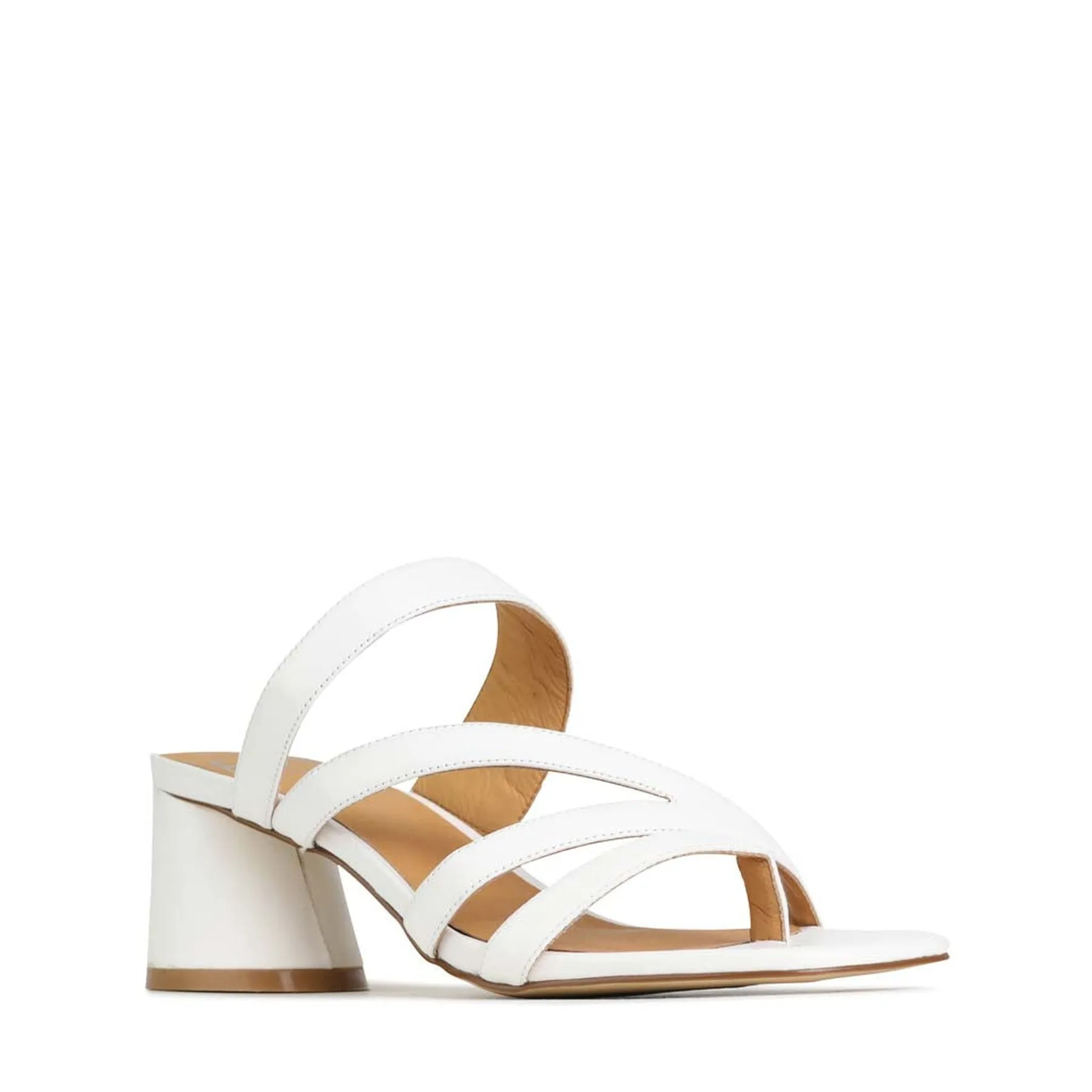 PERRI SLIP-ON HEEL SANDALS LEATHER