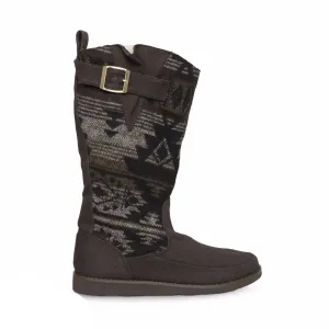 Sanuk Siena Black/Brown Navajo Boots