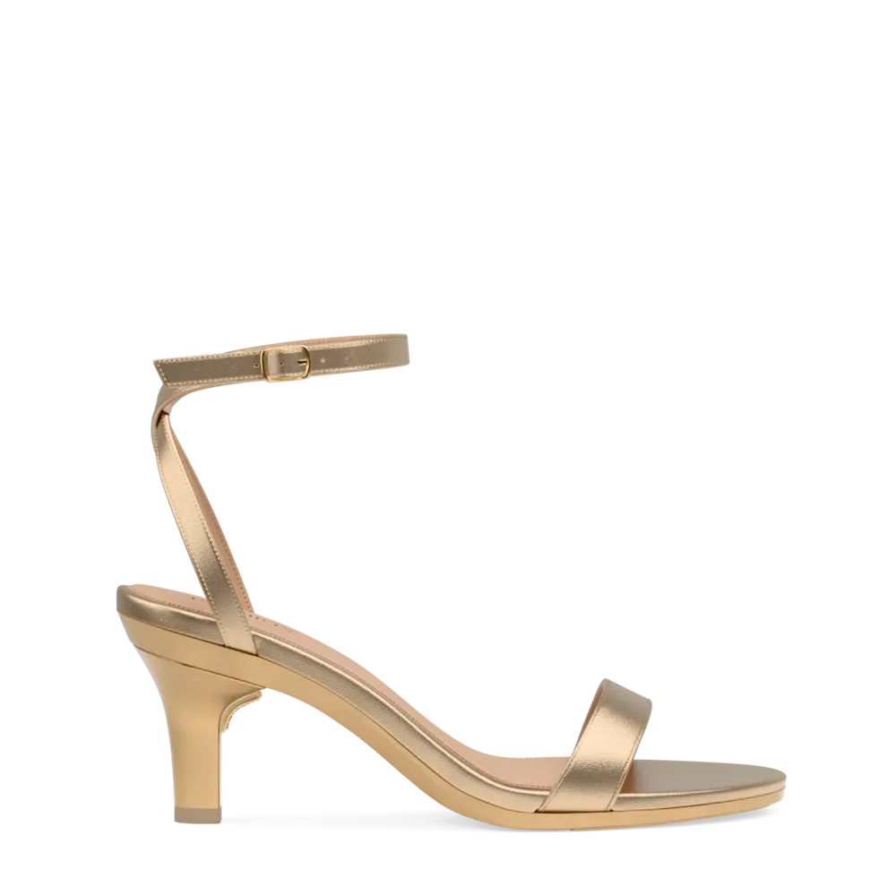 The Brenna - Matte Gold 3 Stiletto