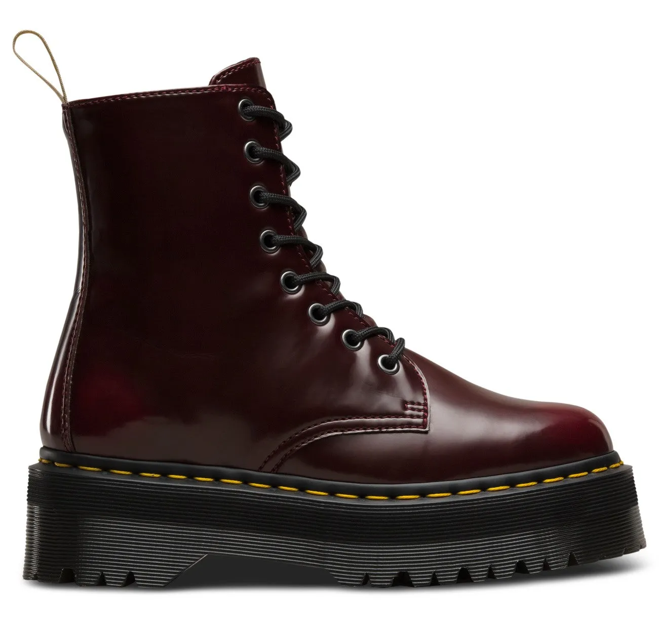 Vegan Jadon II Cherry Red Oxford Rub Off Platform Boot