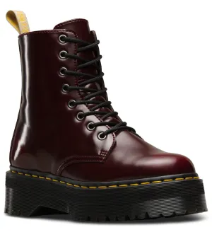 Vegan Jadon II Cherry Red Oxford Rub Off Platform Boot